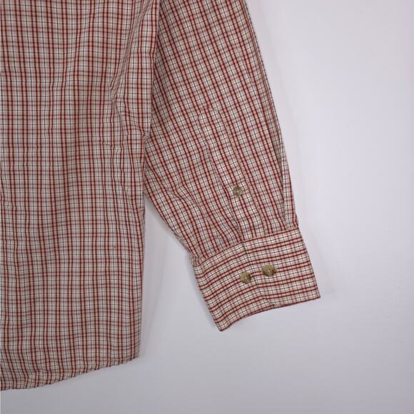 Wrangler Western Shirt XL Classics Rust Copper Plaid Long Sleeve Button Down - Picture 9 of 12